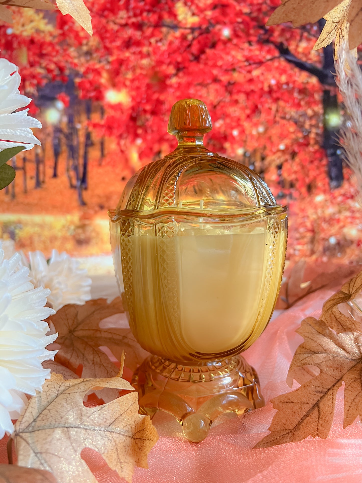 Amber Pumpkin Spell Candle