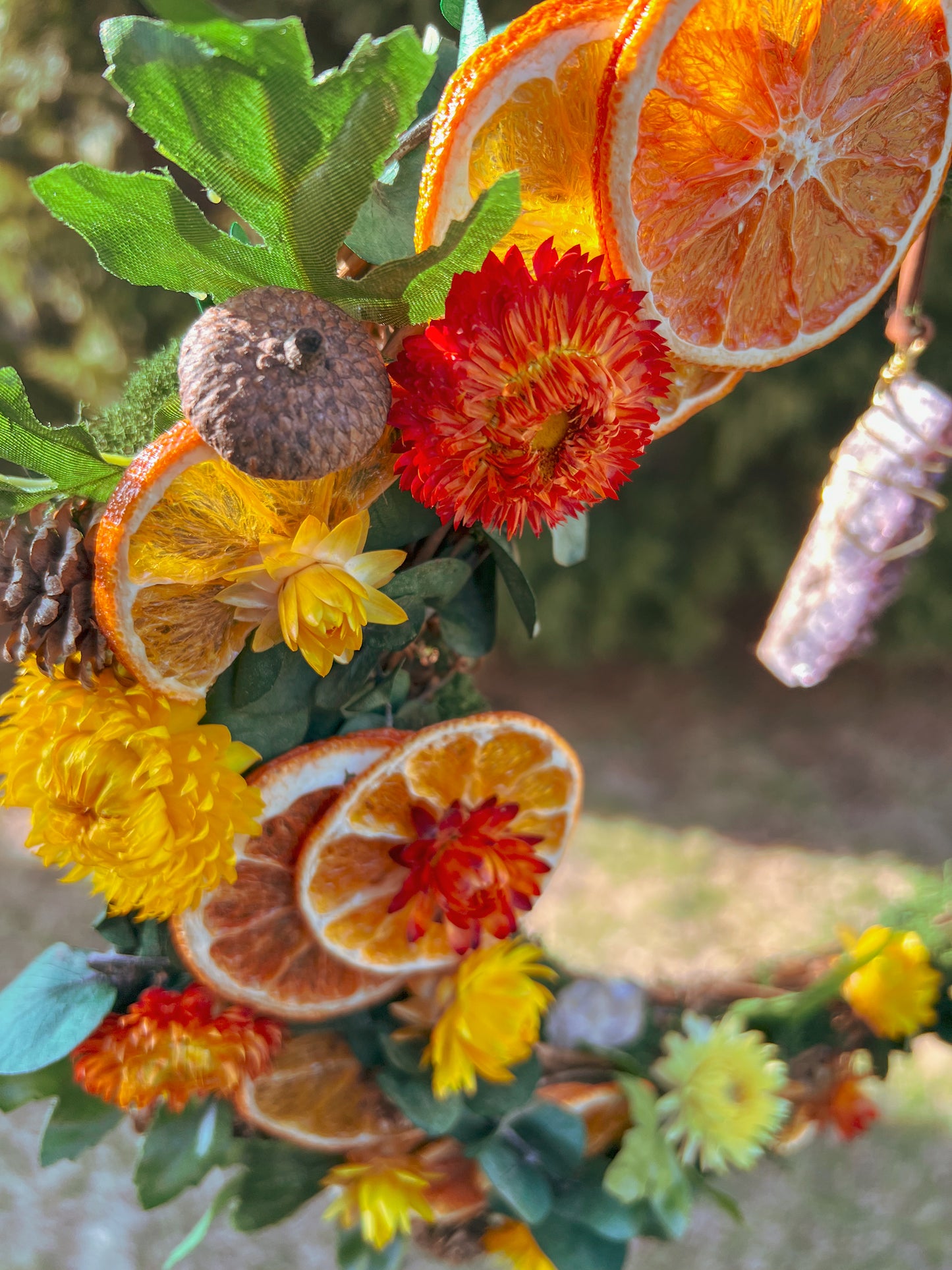 Citrus & Amethyst Wreath
