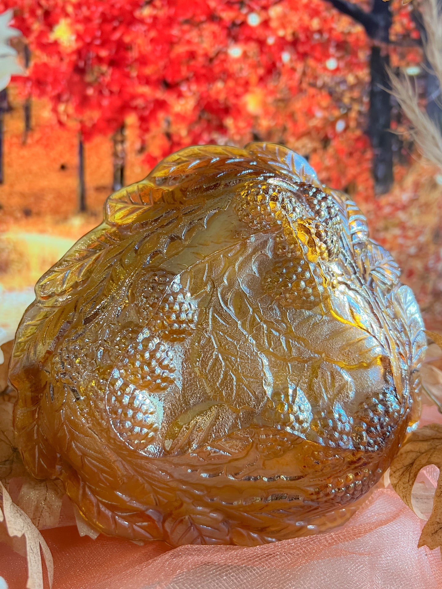 Golden Fireside Candle