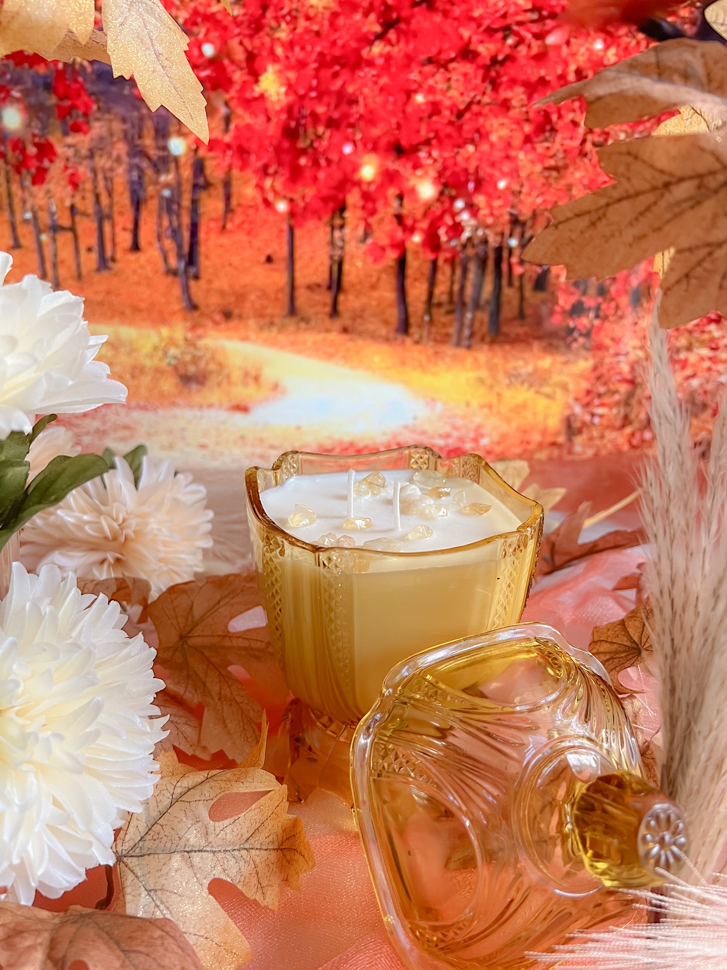 Amber Pumpkin Spell Candle