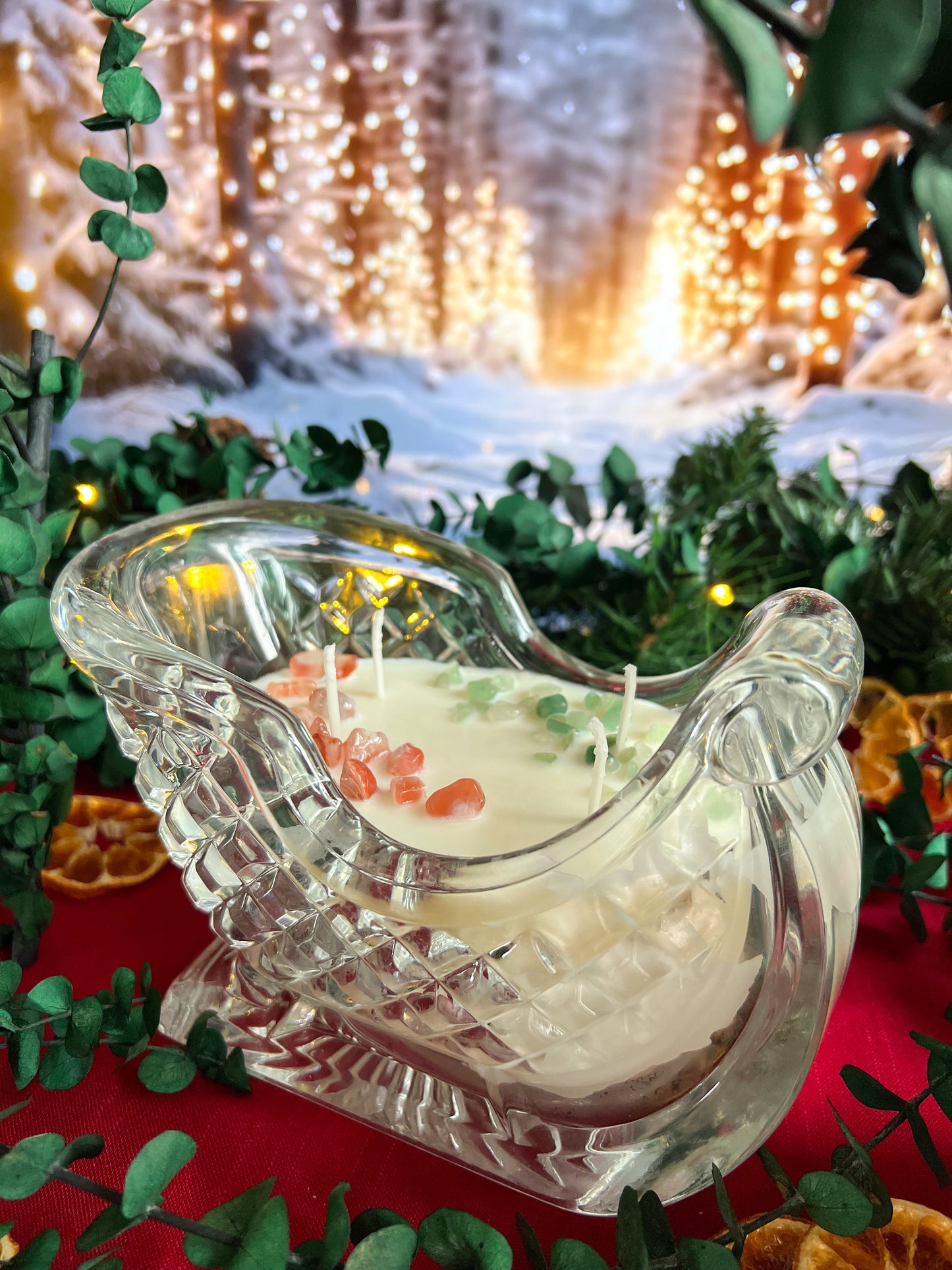 Freyja’s Winter Sleigh Candle