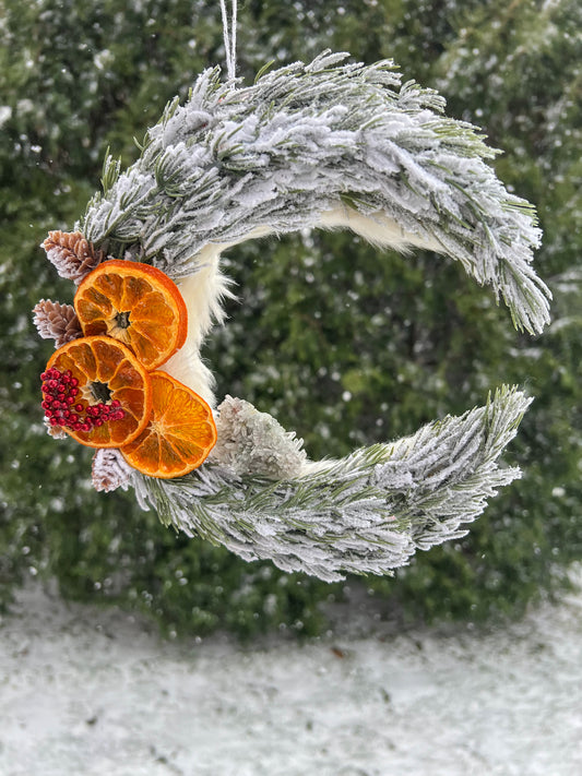 Cold Moon Crescent Wreath