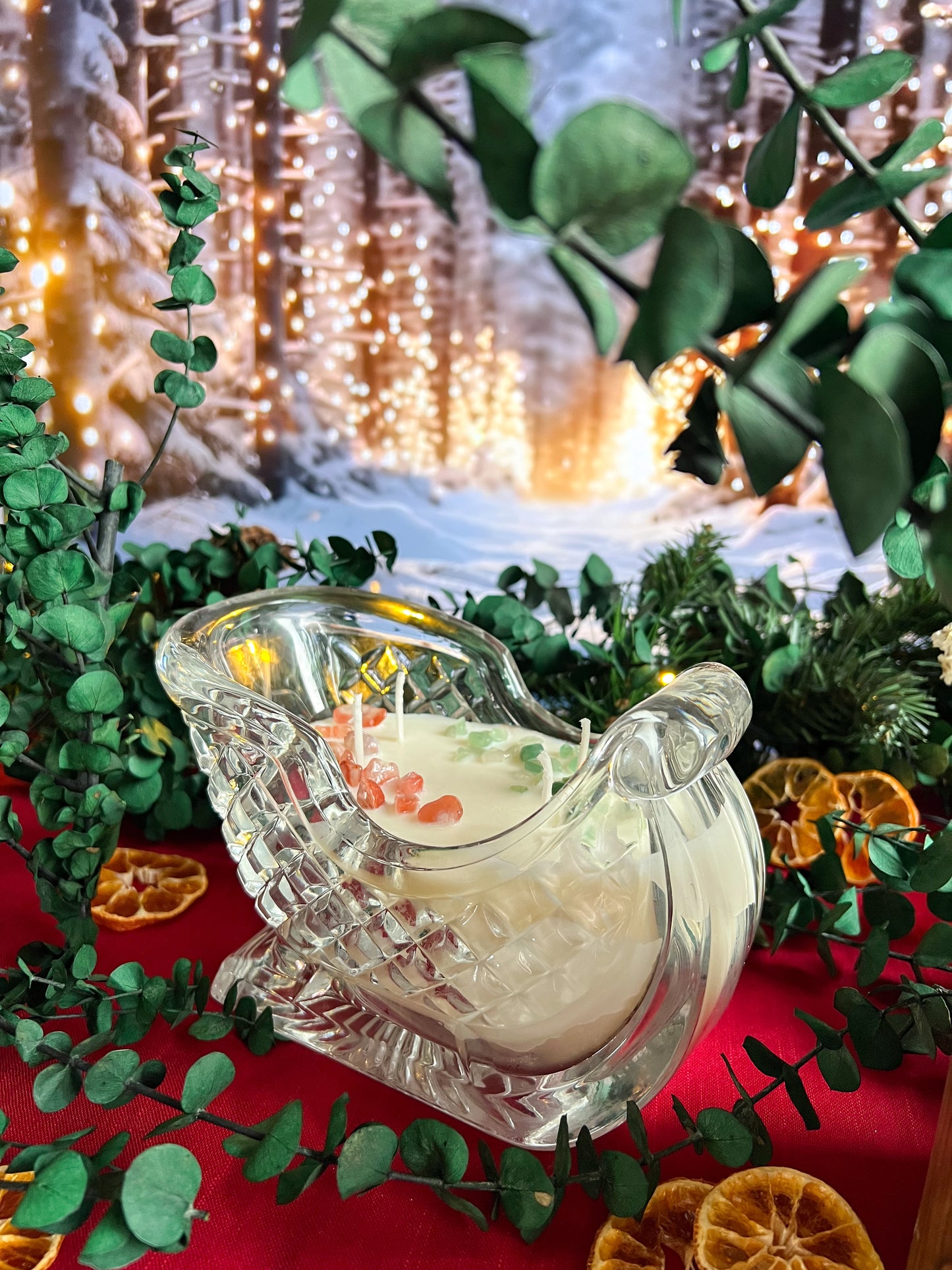 Freyja’s Winter Sleigh Candle