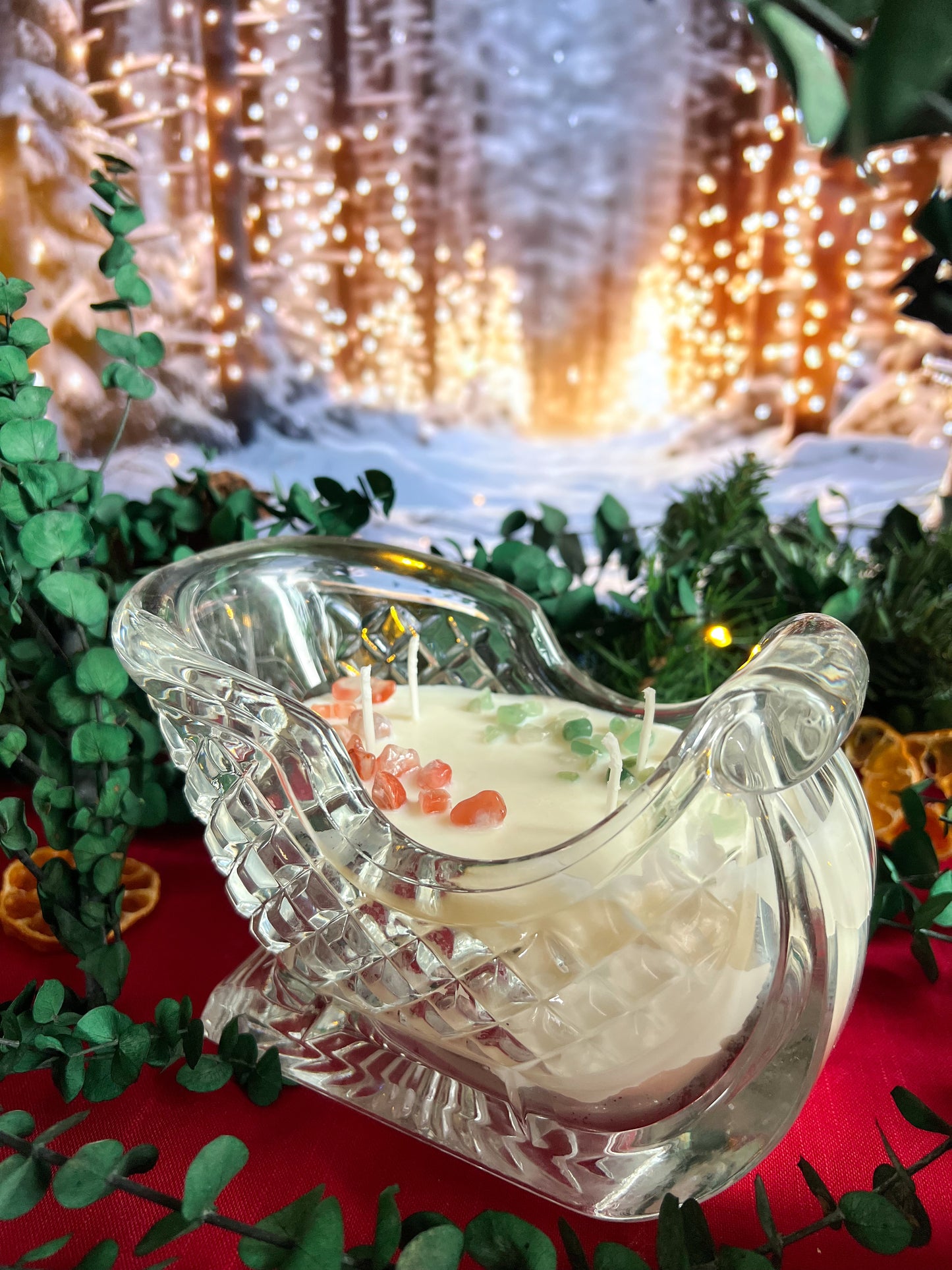 Freyja’s Winter Sleigh Candle