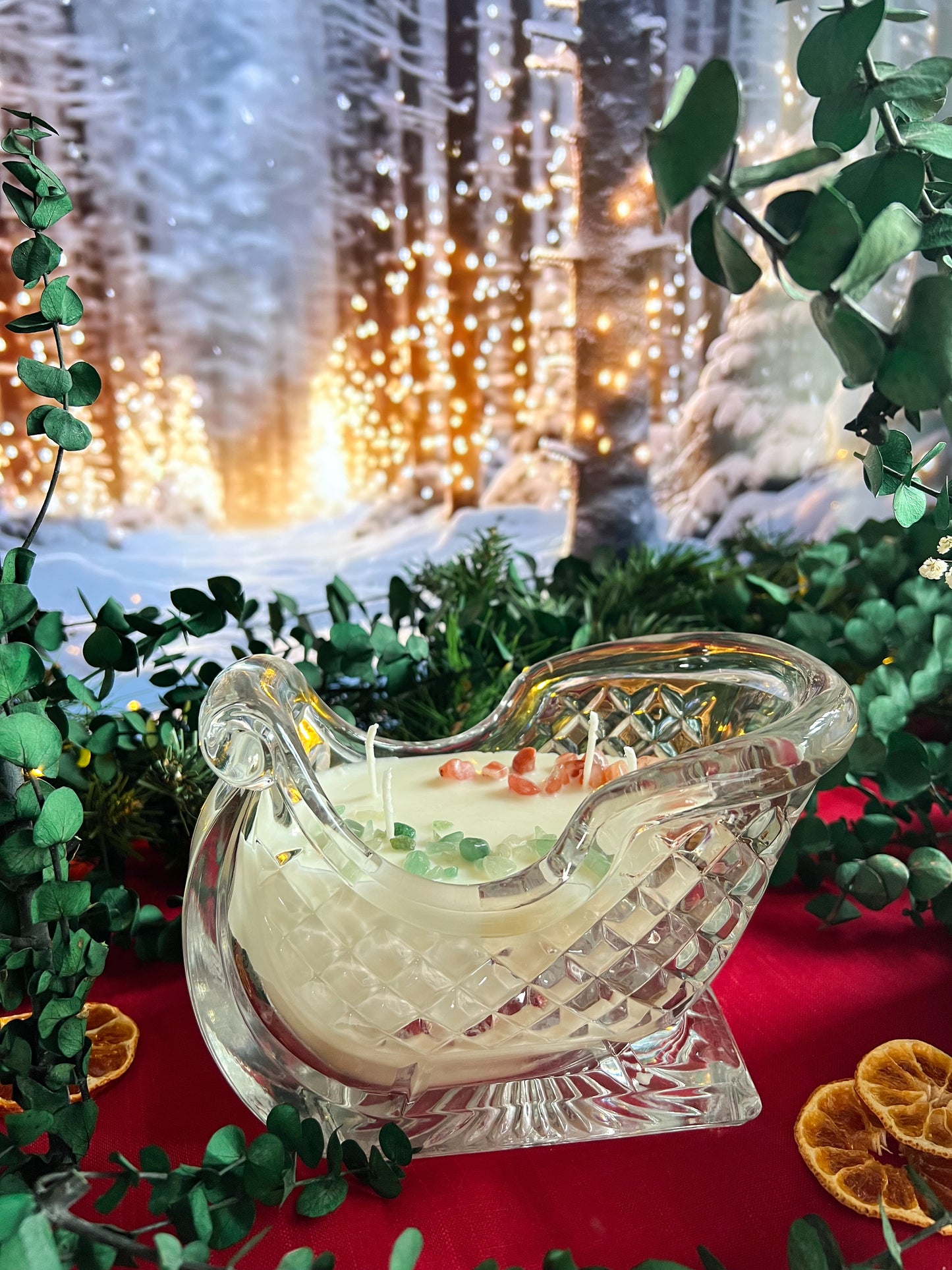 Freyja’s Winter Sleigh Candle