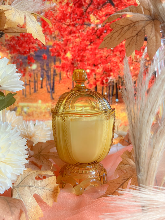 Amber Pumpkin Spell Candle
