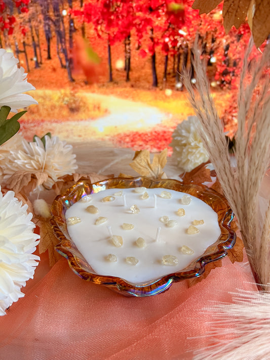 Golden Fireside Candle