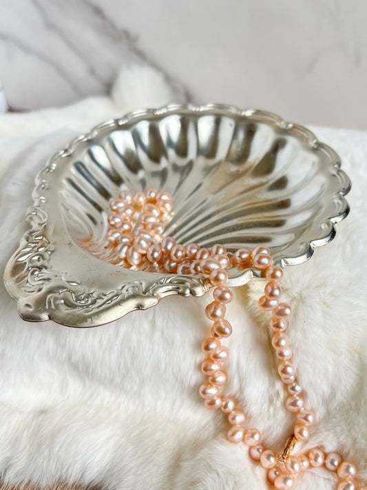 Silver Plated Clamshell Dish