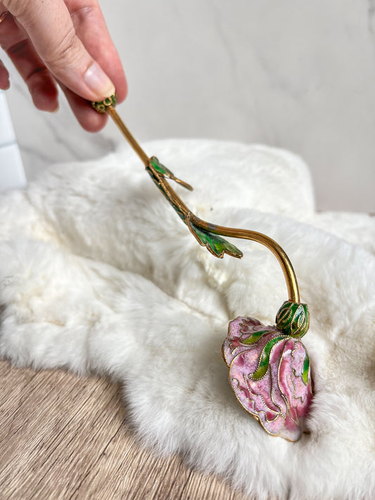 Pink Flora Candle Snuffer