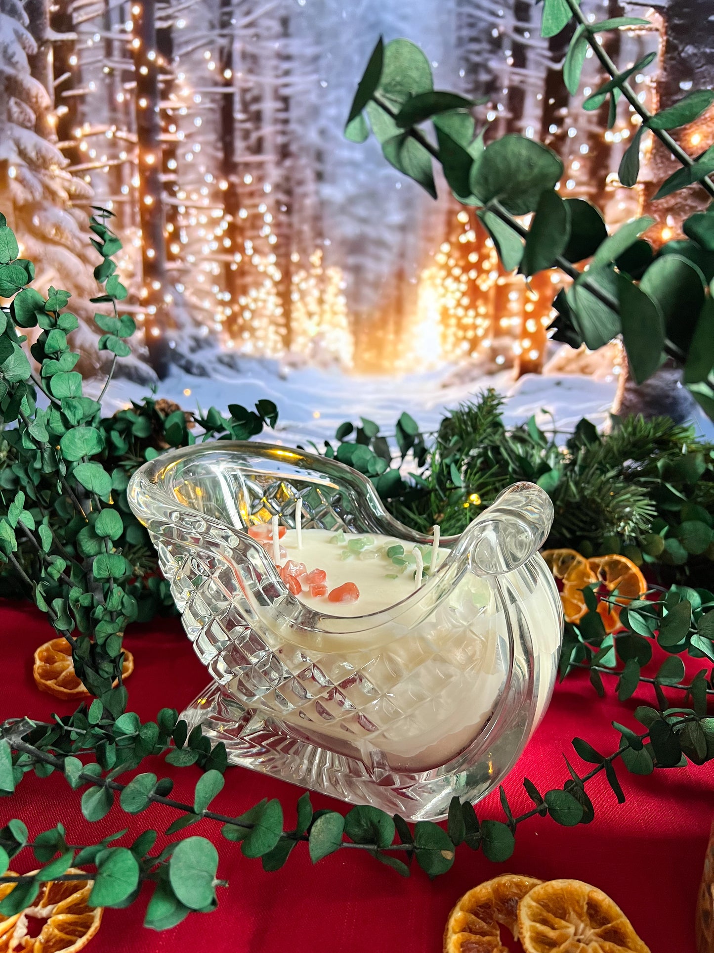 Freyja’s Winter Sleigh Candle